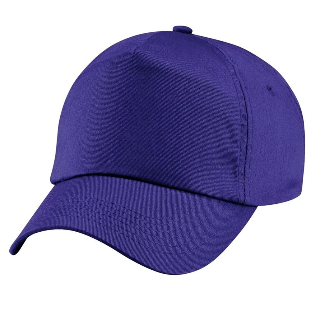 Beechfield Plain Boys /Girls Childrens /Kids Original 5 Panel Baseball Cap /Hat